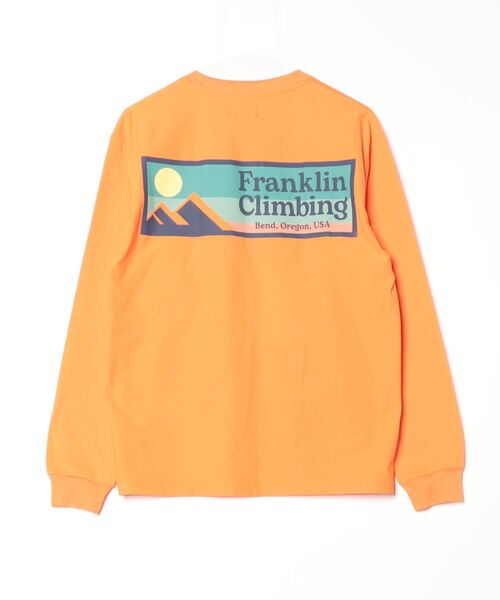 Franklin Climbing(フランクリンクライミング)の「【限定展開】【Franklin Climbing/フランクリンクライミング】バックプリントロンTee(Tシャツ/カットソー・メンズ・ホワイト/オレンジ/グレイッシュベージュ/ブラック/グレイッシュブルー・S/L/M)」の14枚目の写真