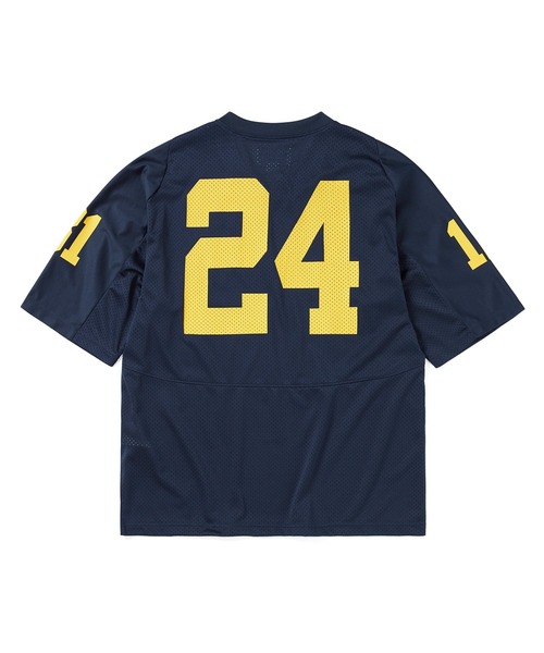 【THISISNEVERTHAT】フットボールTシャツ ネイビー thisisneverthat® - MESH FOOTBALL JERSEY | HBX - Globally