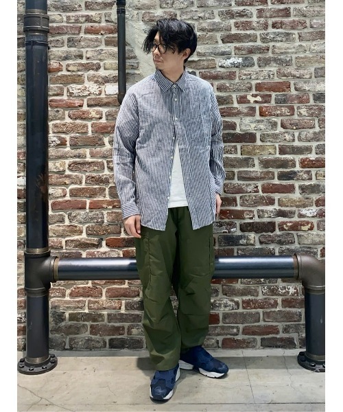 BACK NUMBER（バックナンバー）の「【BACK NUMBER】綿麻混紡長袖レギュラーシャツ（シャツ/ブラウス・メンズ・ホワイト×ブルー/ネイビー×ホワイト・S/M/L/XL）」の15枚目の写真