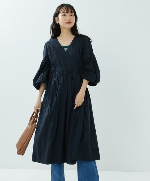 【えむ。✨】❤️ EPOCA✨サイズ40✨カシュクールワンピース 美品☆EPOCA☆カシュクールワンピース☆美スタイル☆40 - メルカリ