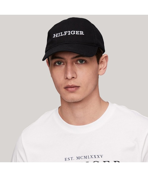 TOMMY HILFIGER（トミーヒルフィガー）の「【Stray Kids】モノタイプソフトキャップ（キャップ・メンズ・レッド/ブラック・FREE）」の3枚目の写真