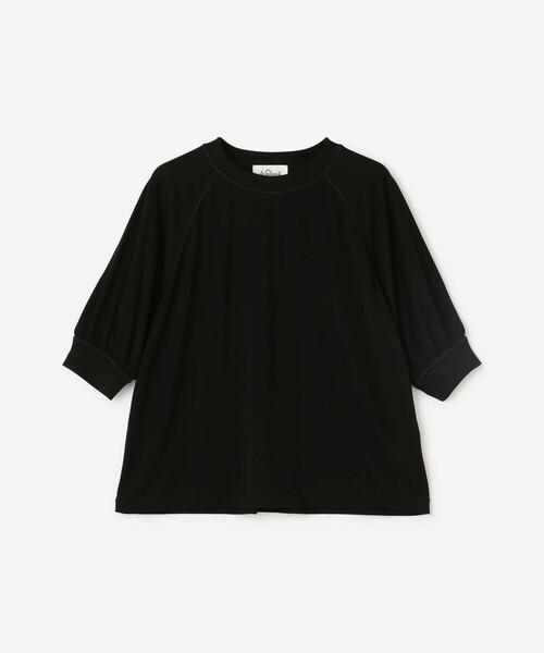 LE GLAZIK（ルグラジック）の「LE GLAZIK | 5分袖プルオーバー WOMEN（ニット/セーター・レディース・オフホワイト/イエロー系その他/ブラック・36）」の21枚目の写真