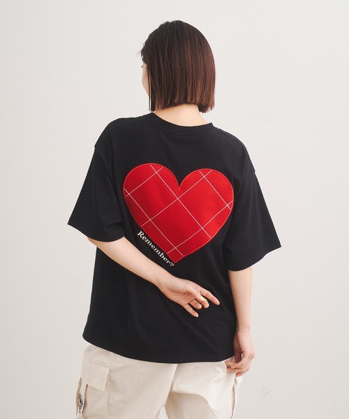 セール】BIG STITCH HEART T-SHIRTS / ビックステッチハートT