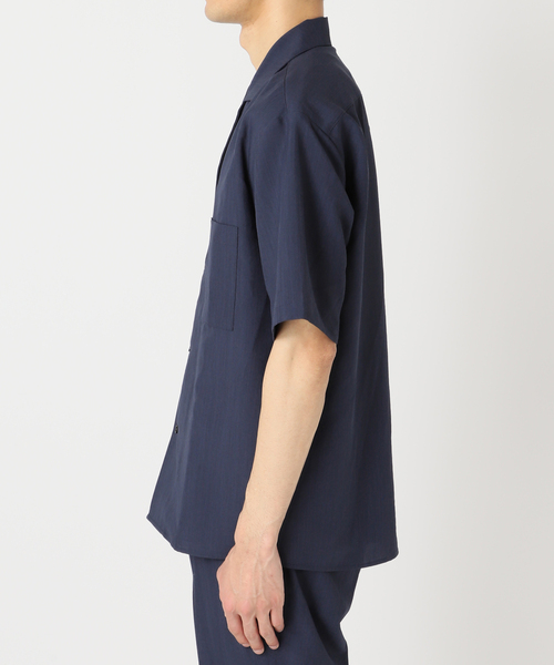 417 EDIFICE（フォーワンセブンエディフィス）の「【Plan Tech】オープンカラーシャツ　”セットアップ着用可能”（シャツ/ブラウス・メンズ・グリーン/ネイビー/ブルー系その他/チャコールグレー/マルチ/ベージュ/その他1・SMALL/MEDIUM/LARGE/X-LARGE）」の20枚目の写真