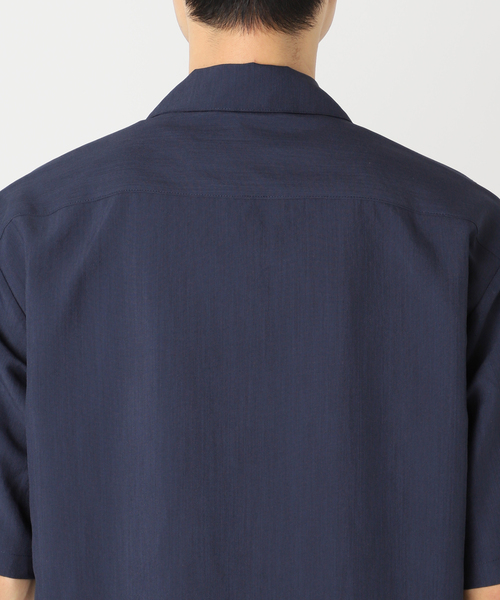 417 EDIFICE（フォーワンセブンエディフィス）の「【Plan Tech】オープンカラーシャツ　”セットアップ着用可能”（シャツ/ブラウス・メンズ・グリーン/ネイビー/ブルー系その他/チャコールグレー/マルチ/ベージュ/その他1・SMALL/MEDIUM/LARGE/X-LARGE）」の22枚目の写真