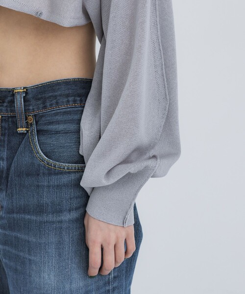 TAN(タン)の「【TAN/タン】《STUDIOUS別注》マルチウェイニットボレロ(カーディガン/ボレロ・レディース・ブラック/グレー・FREE)」の10枚目の写真