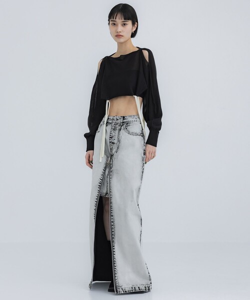 TAN(タン)の「【TAN/タン】《STUDIOUS別注》マルチウェイニットボレロ(カーディガン/ボレロ・レディース・ブラック/グレー・FREE)」の13枚目の写真