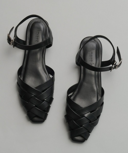 A part by(アパートバイ)の「ケージサンダル(サンダル・レディース・Silver/ブラック・LARGE/MEDIUM)」の1枚目の写真