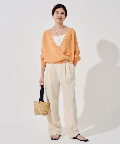 IENA（イエナ）の「テープヤーン 2WAYカシュクールカーディガン
