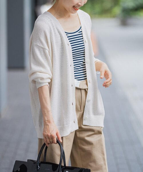 IENA（イエナ）の「テープヤーン 2WAYカシュクールカーディガン