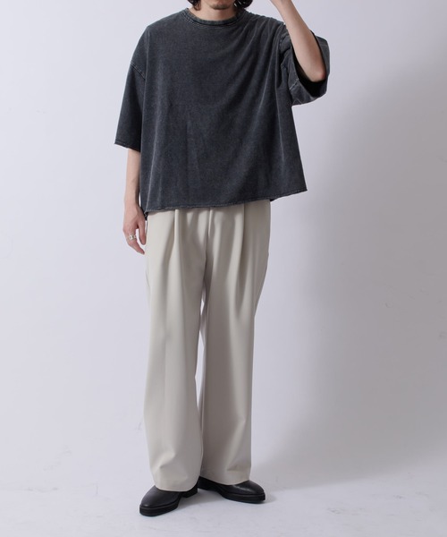 Lui's（ルイス）の「web限定 ワイドスラックス（その他パンツ・メンズ・ブラック/チャコールグレー/ライトグレー・S/M）」の22枚目の写真