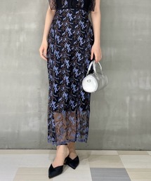 LILY BROWN | エンブロイダリーラインタイトスカート(スカート)