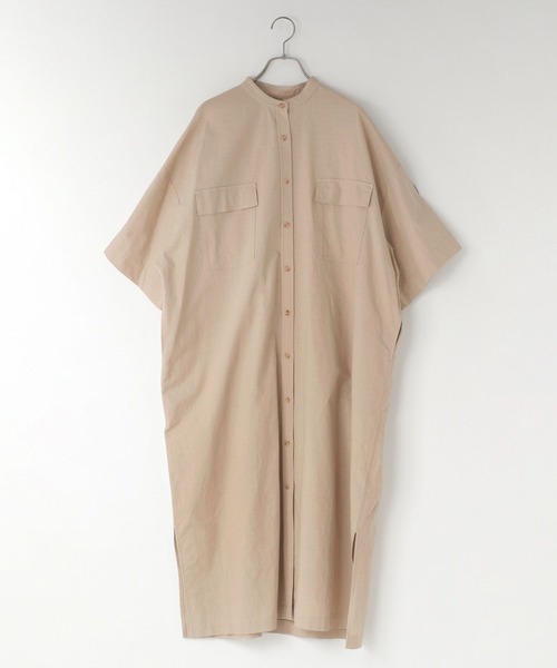 LOWRYS FARM(ローリーズファーム)の「ポケットシャツワンピース 105750(ワンピース・レディース・ベージュ/ブラック/カーキ・FREE)」の2枚目の写真