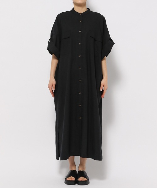 LOWRYS FARM(ローリーズファーム)の「ポケットシャツワンピース 105750(ワンピース・レディース・ベージュ/ブラック/カーキ・FREE)」の5枚目の写真