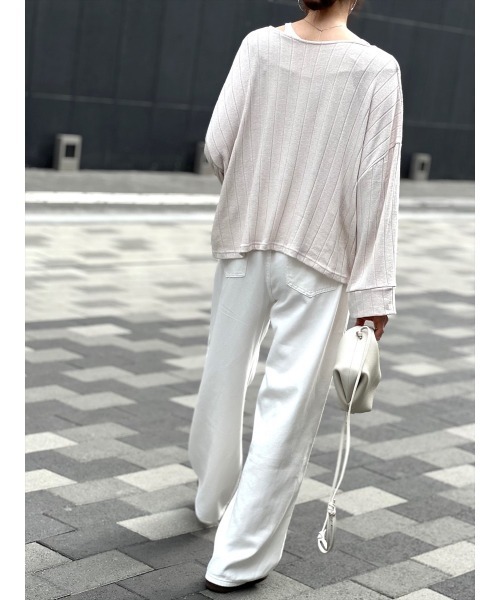 Day and Grade（デイアンドグレイド）の「ホワイトワイドデニム（デニムパンツ・レディース・ホワイト・FREE）」の7枚目の写真