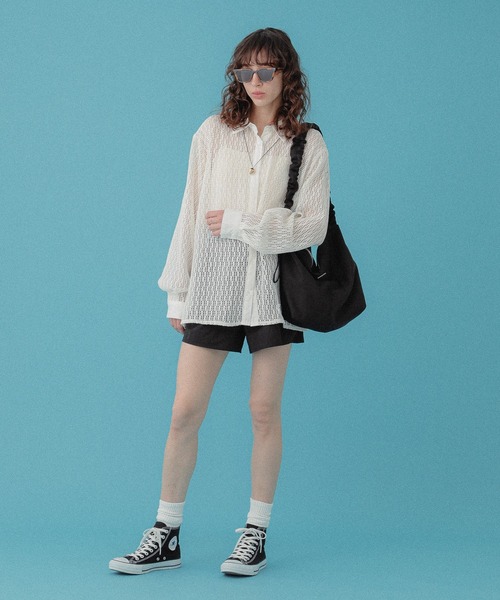DISPATCHER NO.8(ディスパッチャーナンバーエイト)の「タフタショートパンツ(その他パンツ・レディース・ベージュ/ブラック・ONE SIZE)」の17枚目の写真