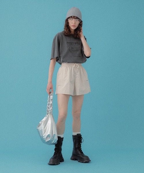DISPATCHER NO.8(ディスパッチャーナンバーエイト)の「タフタショートパンツ(その他パンツ・レディース・ベージュ/ブラック・ONE SIZE)」の12枚目の写真