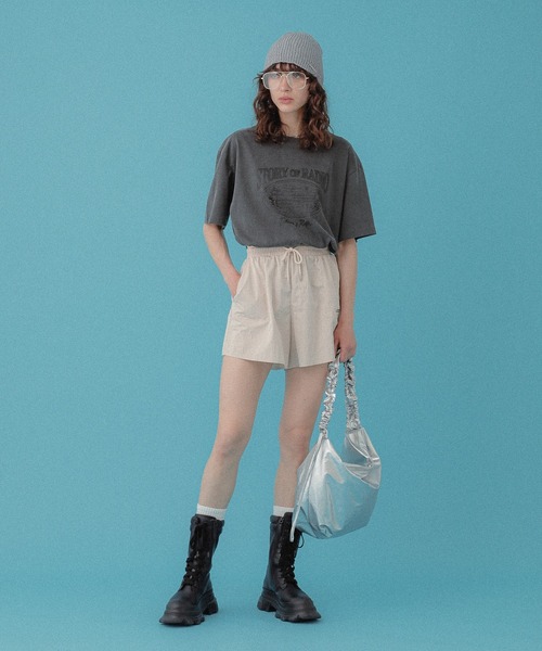 DISPATCHER NO.8(ディスパッチャーナンバーエイト)の「タフタショートパンツ(その他パンツ・レディース・ベージュ/ブラック・ONE SIZE)」の11枚目の写真