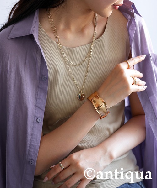 antiqua（アンティカ）の「ワイドブレスレット（ブレスレット・レディース・シルバー/ゴールド・FREE）」の16枚目の写真