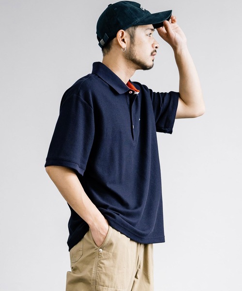 KRIFF MAYER(クリフメイヤー)の「KRIFF MAYER クリフメイヤー 接触冷感 リラックス冷感リンクスカノコポロシャツ 2345105(ポロシャツ・メンズ・オフホワイト/ネイビー×ホワイト/ネイビー/ホワイト×ブラック/ブラック・L/XL/M)」の15枚目の写真