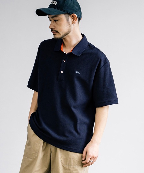 KRIFF MAYER(クリフメイヤー)の「KRIFF MAYER クリフメイヤー 接触冷感 リラックス冷感リンクスカノコポロシャツ 2345105(ポロシャツ・メンズ・オフホワイト/ネイビー×ホワイト/ネイビー/ホワイト×ブラック/ブラック・L/XL/M)」の16枚目の写真