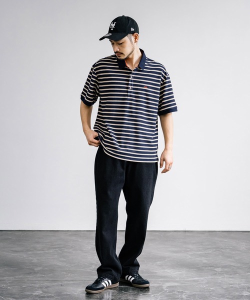 KRIFF MAYER(クリフメイヤー)の「KRIFF MAYER クリフメイヤー 接触冷感 リラックス冷感リンクスカノコポロシャツ 2345105(ポロシャツ・メンズ・オフホワイト/ネイビー×ホワイト/ネイビー/ホワイト×ブラック/ブラック・L/XL/M)」の21枚目の写真