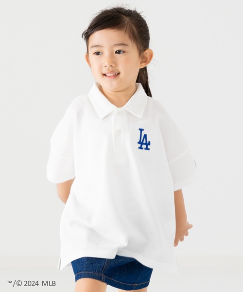 セール】MLB 刺繍ロゴ 半袖ポロシャツ（ポロシャツ）｜MLB
