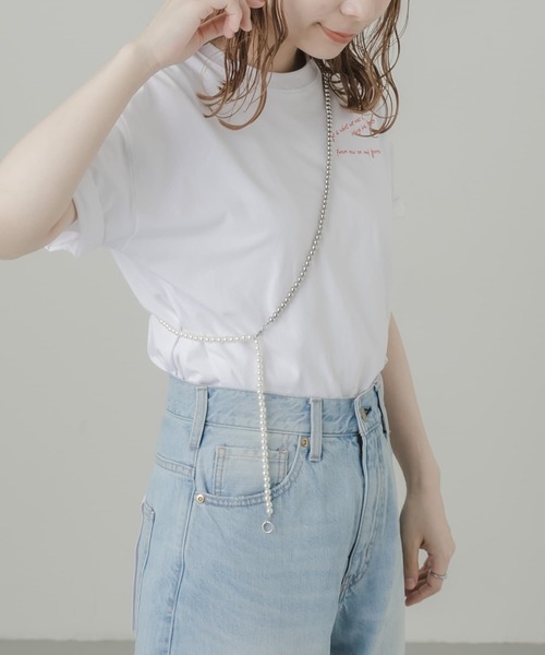 SMELLY（スメリー）の「メタルパールコンビロングネックレス（ネックレス・レディース・シルバー系その他・-）」の3枚目の写真