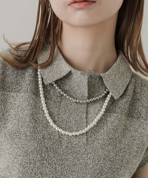 SMELLY（スメリー）の「メタルパールコンビロングネックレス（ネックレス・レディース・シルバー系その他・-）」の11枚目の写真