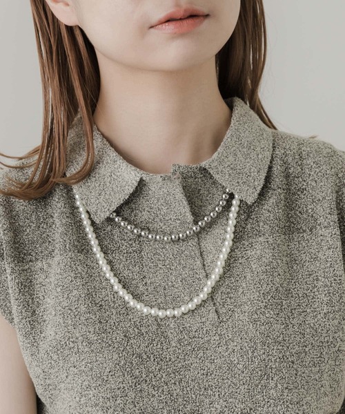 SMELLY（スメリー）の「メタルパールコンビロングネックレス（ネックレス・レディース・シルバー系その他・-）」の12枚目の写真