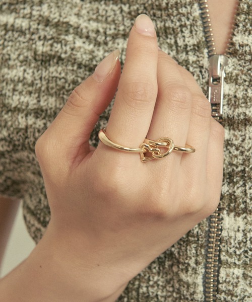 GOLDY（ゴールディ）の「リンキング メタル ハート リング（リング・レディース・ゴールド/その他/シルバー・FREE）」の3枚目の写真