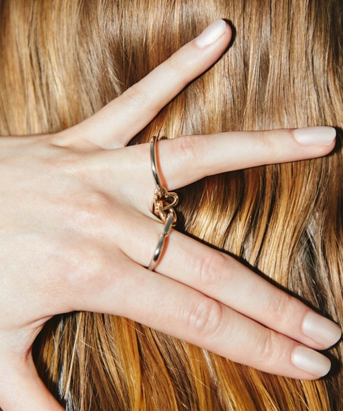 GOLDY（ゴールディ）の「リンキング メタル ハート リング（リング・レディース・ゴールド/その他/シルバー・FREE）」の9枚目の写真