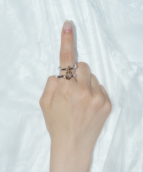 GOLDY（ゴールディ）の「リンキング メタル ハート リング（リング・レディース・ゴールド/その他/シルバー・FREE）」の7枚目の写真