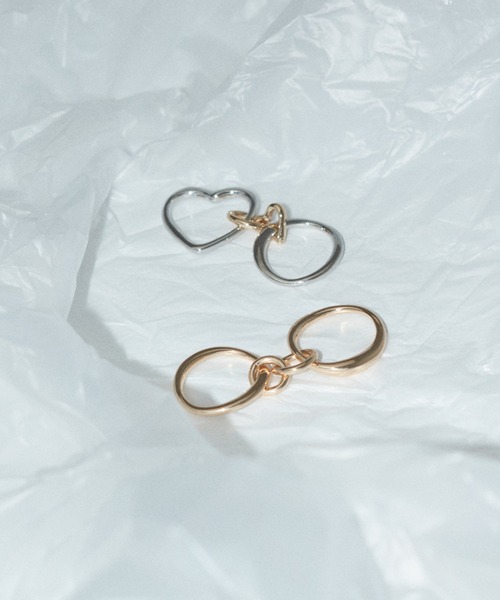 GOLDY（ゴールディ）の「リンキング メタル ハート リング（リング・レディース・ゴールド/その他/シルバー・FREE）」の6枚目の写真