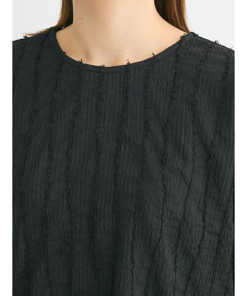 ELENCARE DUE（エレンカーレデュエ）の「・ELENCARE　DUE　ジャカードTEE（Tシャツ/カットソー・レディース・オレンジ/ブラック/アイボリー/ブルー・FREE）」の11枚目の写真