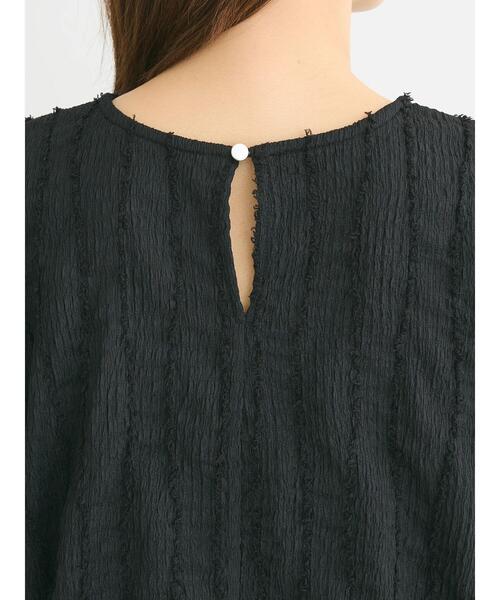 ELENCARE DUE（エレンカーレデュエ）の「・ELENCARE　DUE　ジャカードTEE（Tシャツ/カットソー・レディース・オレンジ/ブラック/アイボリー/ブルー・FREE）」の13枚目の写真