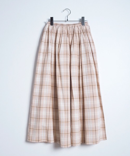 チェックギャザースカート（スカート）｜Crisp（クリスプ）