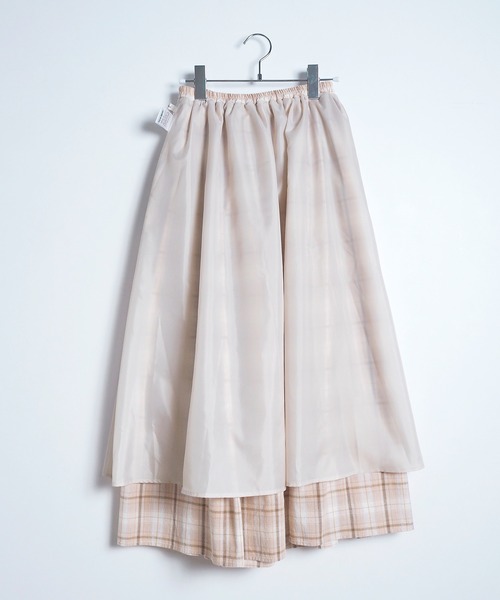 チェックギャザースカート（スカート）｜Crisp（クリスプ）