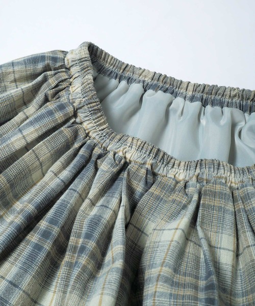チェックギャザースカート（スカート）｜Crisp（クリスプ）