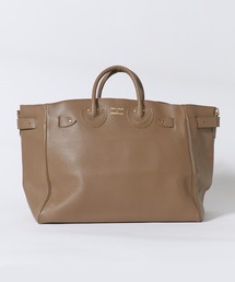YOUNG & OLSEN/ヤングアンドオルセン EMBOSSED LEATHER BELTED TOTE M カウレザー トートバッグ 秋 秋服 2026年秋冬