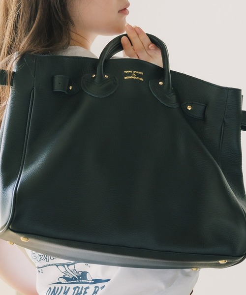 【明日朝まで値下げ】YOUNG & OLSEN ブラックトートバッグ ヤングアンドオルセン ザ ドライグッズストア YOUNG&OLSEN The