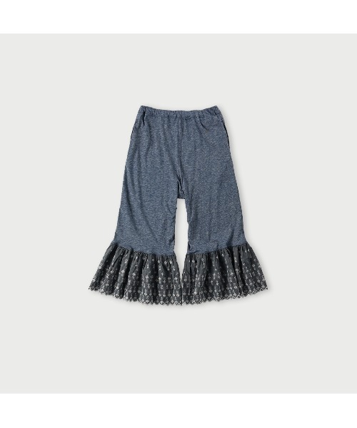 45R（フォーティファイブアール）の「ダンガリーカットワークのラッパーパンツ（その他パンツ・レディース・インディゴブルー・MEDIUM/LARGE）」の2枚目の写真