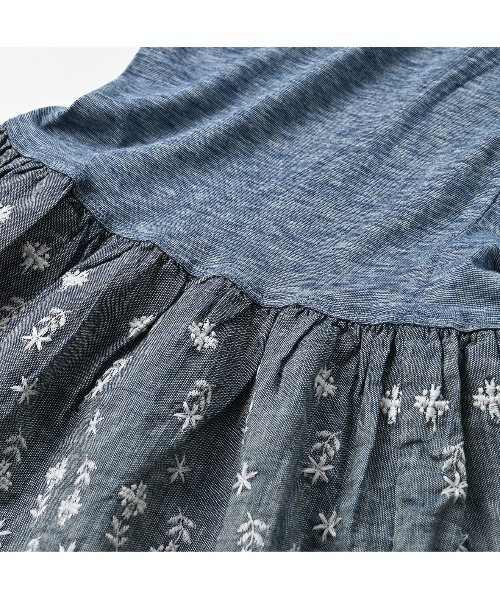 45R（フォーティファイブアール）の「ダンガリーカットワークのラッパーパンツ（その他パンツ・レディース・インディゴブルー・MEDIUM/LARGE）」の9枚目の写真