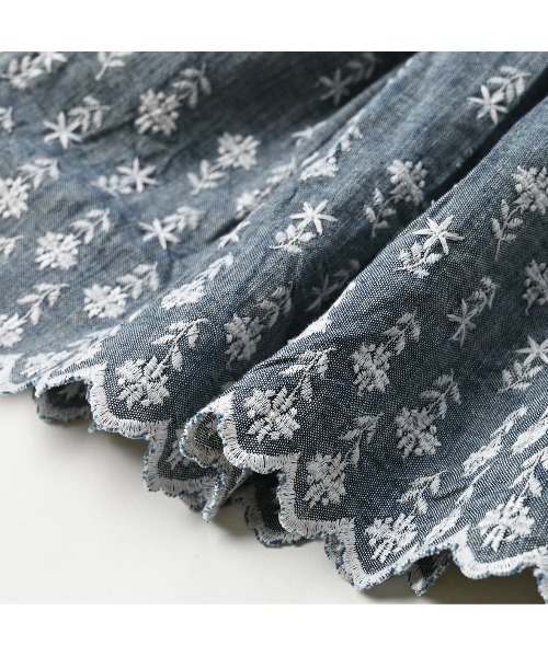 45R（フォーティファイブアール）の「ダンガリーカットワークのラッパーパンツ（その他パンツ・レディース・インディゴブルー・MEDIUM/LARGE）」の10枚目の写真