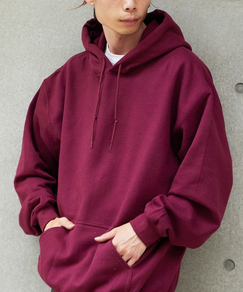 GILDAN（ギルダン）の「GILDAN/ギルダン 8.0ozヘビーブレンド オーバーサイズ プルオーバーパーカー 裏起毛（パーカー・メンズ・レッド/グレー/オレンジ/パープル/ブラック/ホワイト/ライム/サンドベージュ/ネイビー/カーキ/ライトブルー/ダークグリーン/ロイヤルブルー/ピンク/ミント/ライトパープル/マルーン/ゴールド/ダークブラウン/ライトピンク/グリーン/ベージュ/スカイブルー・M/S/L/XL）」の21枚目の写真