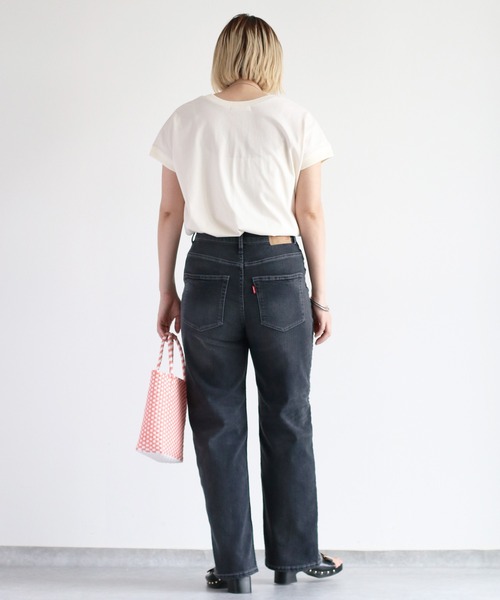 cepo（セポ）の「シルケットフレンチスリーブTee（Tシャツ/カットソー・レディース・ブラック/ブルー/オフホワイト/グレー・M）」の18枚目の写真