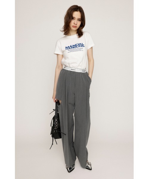 SLY（スライ）の「COMPACT LOGO T/SH コンパクト ロゴ Tシャツ（Tシャツ/カットソー・レディース・ブラック/ピンク/ブラウン/ホワイト/ダークグレー・FREE）」の7枚目の写真