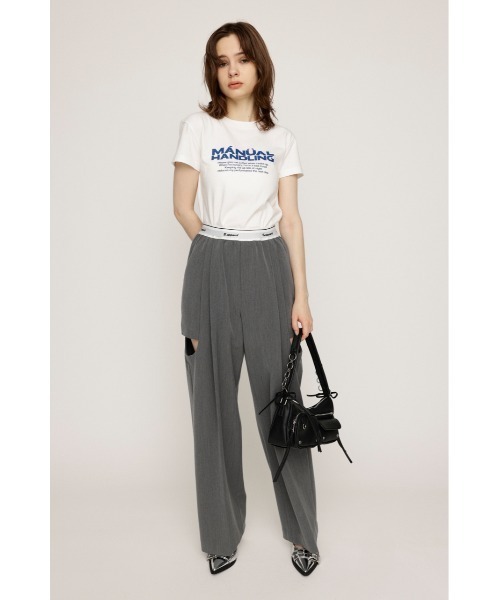 SLY（スライ）の「COMPACT LOGO T/SH コンパクト ロゴ Tシャツ（Tシャツ/カットソー・レディース・ブラック/ピンク/ブラウン/ホワイト/ダークグレー・FREE）」の8枚目の写真