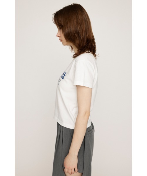 SLY（スライ）の「COMPACT LOGO T/SH コンパクト ロゴ Tシャツ（Tシャツ/カットソー・レディース・ブラック/ピンク/ブラウン/ホワイト/ダークグレー・FREE）」の10枚目の写真