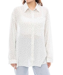 RVCA レディース GIMME COVERUP ロングスリーブシャツ 【2024年夏モデル】/ルーカレトロテイスト花柄長袖シャツ